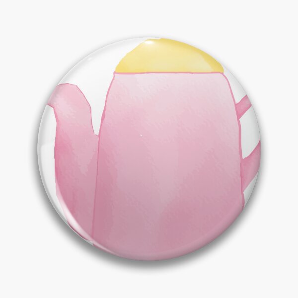 Item preview, Watercolor Cute Kettle tea pot Spring Vibes designed and sold by spaceopy.