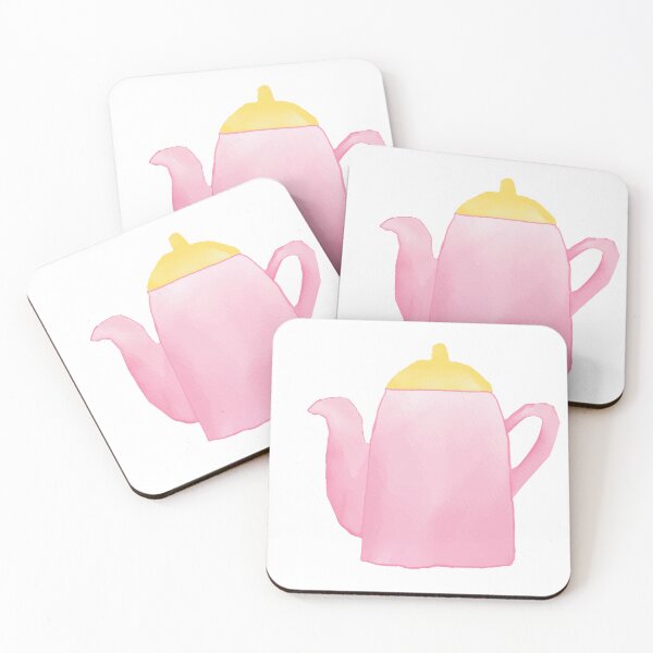 Item preview, Watercolor Cute Kettle tea pot Spring Vibes designed and sold by spaceopy.