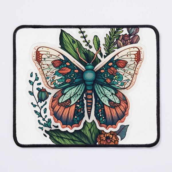Item preview, Flowery and leafy butterfly designed and sold by anthonygdg.