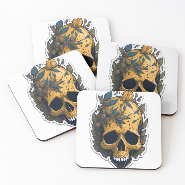 Item preview, Golden Skull Necklace designed and sold by Customize Shirts.
