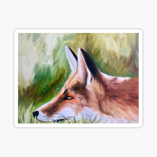 Item preview, Fox Hiding In The Grass designed and sold by Kedrart.