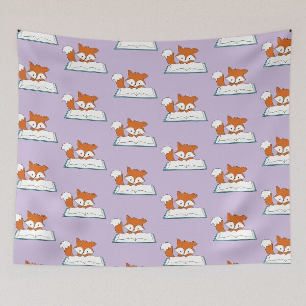 Artikelvorschau, Pfeffer Fox liest entworfen und verkauft von BlueandClaire.