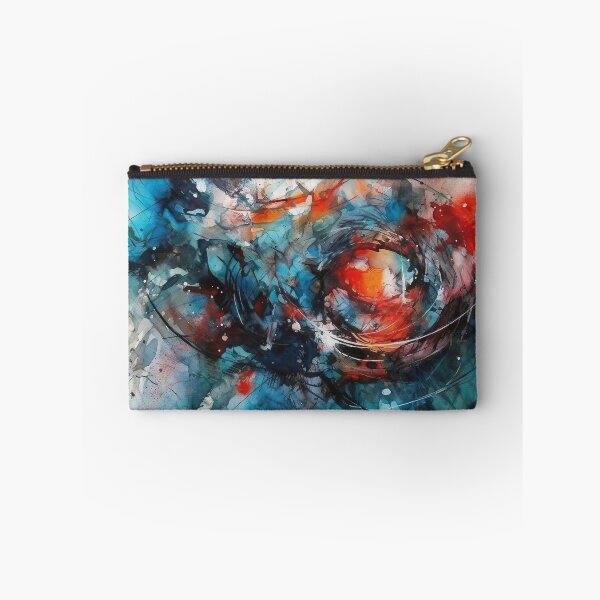 Item preview, Spiraling Colors: Blue, Orange, and Black Abstract Oil Painting designed and sold by Paintings By Simon .