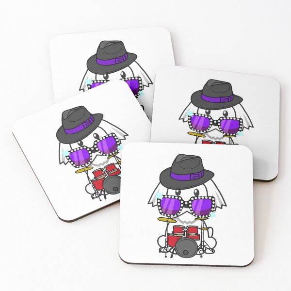Item preview, Rock and roll White Dog playing drums designed and sold by Pet Station.