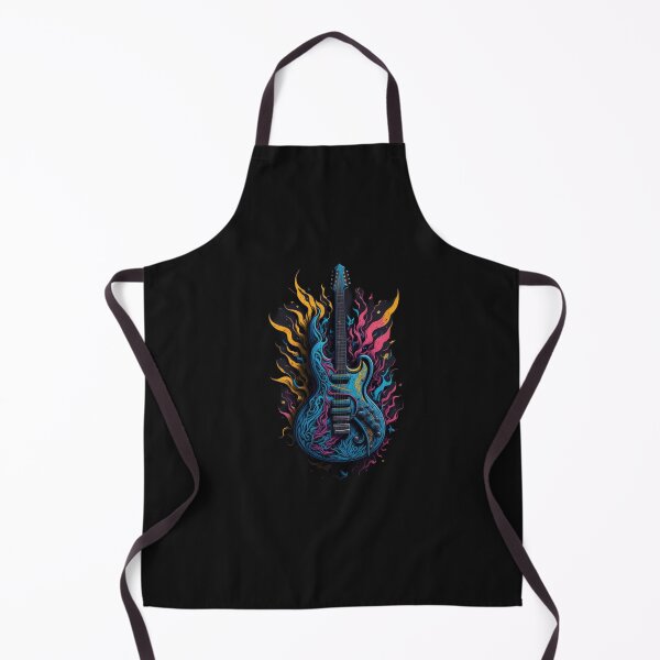 Item preview, Rock and roll highly detailed colorful graffiti illustration of a electric guitar designed and sold by ValleyDream.