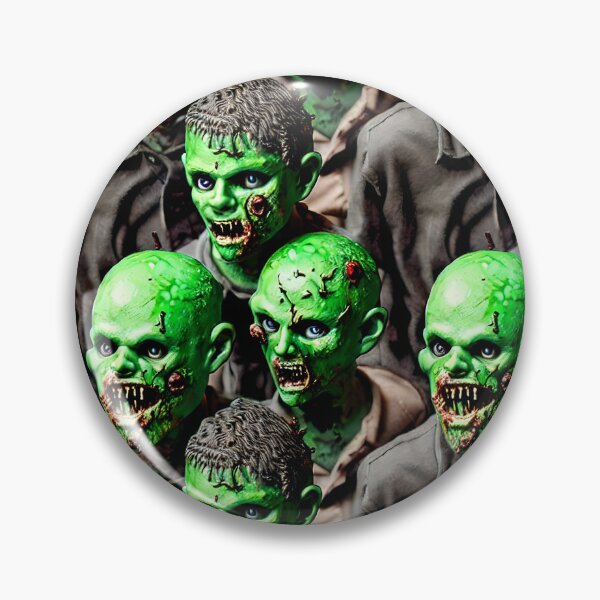 Item preview, Green Zombie Crowd - Seamless Pattern designed and sold by Chubuter.