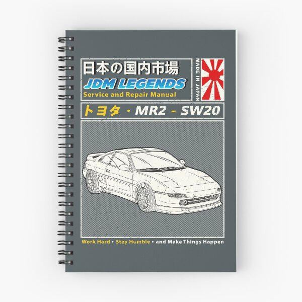 Item preview, Toyota MR2 SW20 1989 Car Manual Book Cover designed and sold by JDM Guyvit.