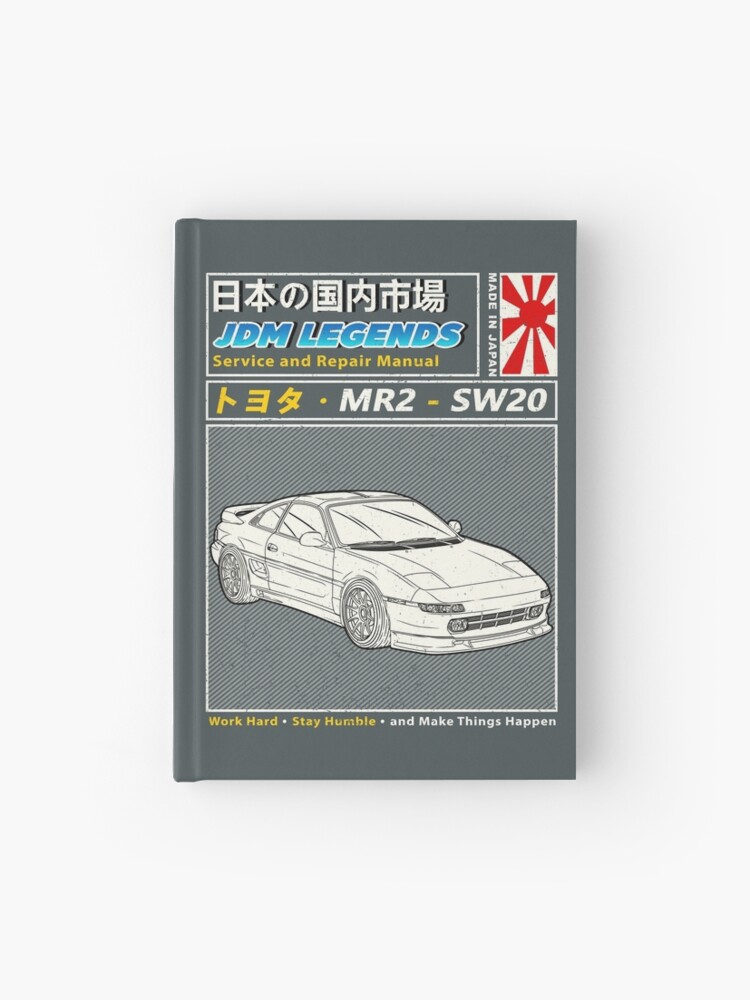 Toyota MR2 SW20 1989 Car Manual Book Cover