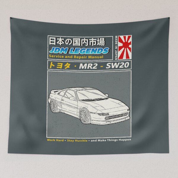 Item preview, Toyota MR2 SW20 1989 Car Manual Book Cover designed and sold by JDM Guyvit.