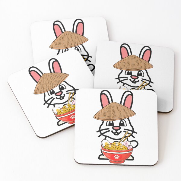 Item preview, Funny Bunny Eating Noodles designed and sold by Pet Station.