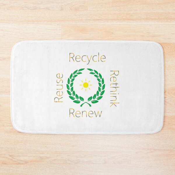 Item preview, Recycle Reuse Renew Rethink designed and sold by VeenaNair23.