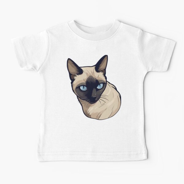 Item preview, Saimese Cat Portrait designed and sold by TheLovelyPets.