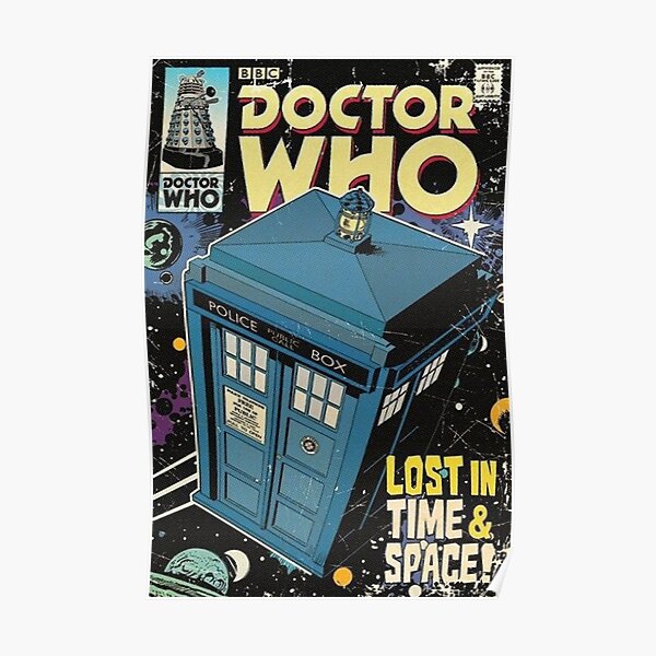 Vintage Cover Comic Doctor - Lost In Time And Space 1963 Poster