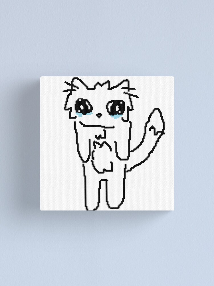 Crying cat pixel art - FlipAnim