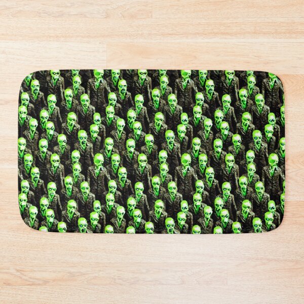 Item preview, Angry Green Zombie Crowd - Seamless Pattern designed and sold by Chubuter.