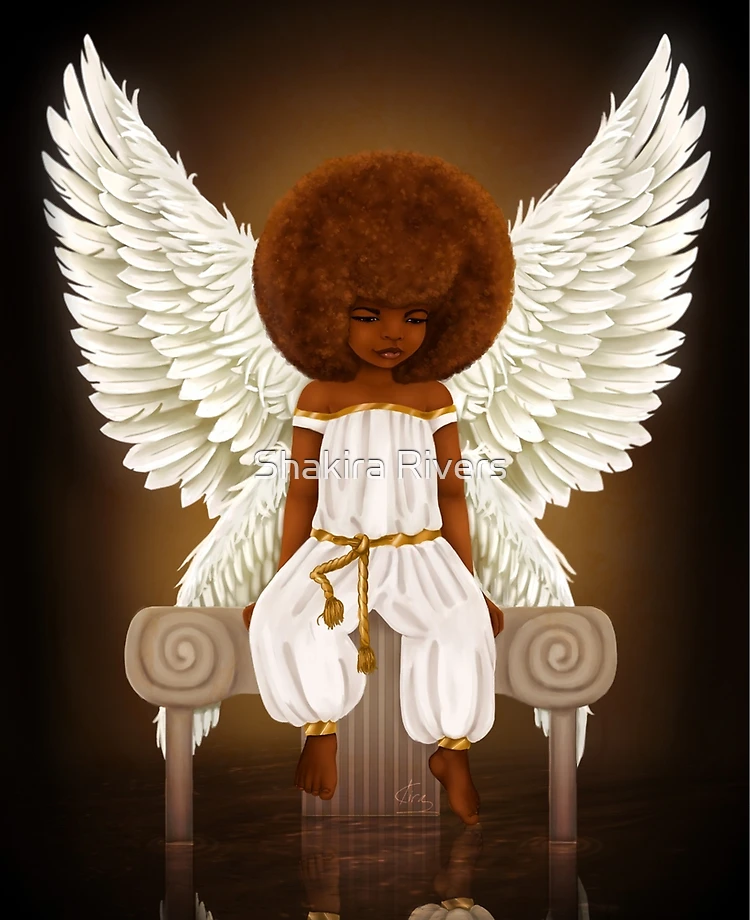 Beautiful Young Girl, she is a Black Angel of Death with a Magic Staff in  Her Hands, Barefoot Hovering in the Middle of an Stock Illustration -  Illustration of angel, girl: 214908511