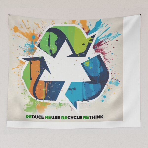 Item preview, Reduce, Reuse, Recycle, Rethink: Sustainable and Conscious Living Design designed and sold by PrettiGreene.