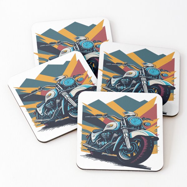 Item preview, Retro Ride Colorful Motorcycle designed and sold by Customize Shirts.