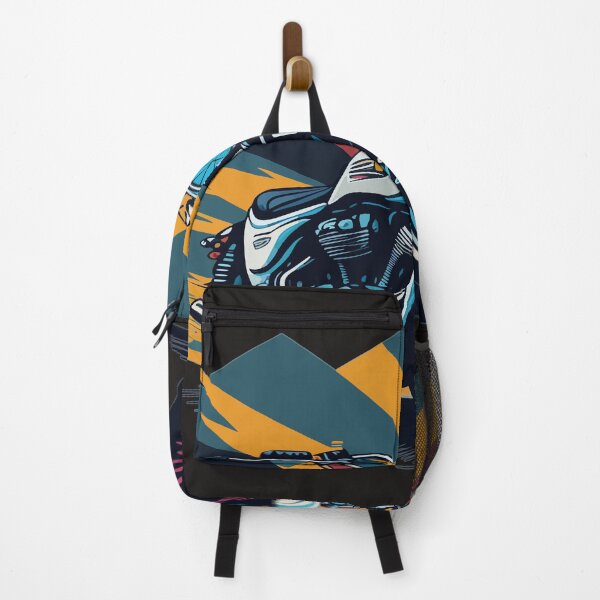 Item preview, Retro Ride Colorful Motorcycle designed and sold by Customize Shirts.
