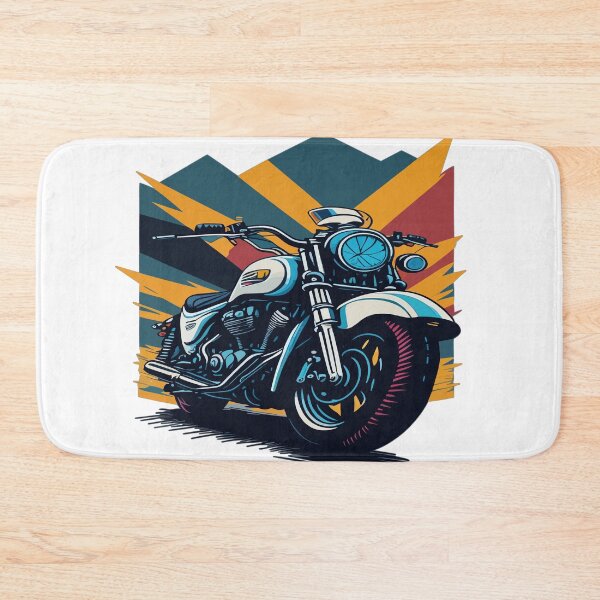 Item preview, Retro Ride Colorful Motorcycle designed and sold by Customize Shirts.