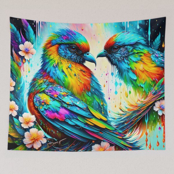 Item preview, Mother bird teaching her baby bird. designed and sold by michel bazinet.