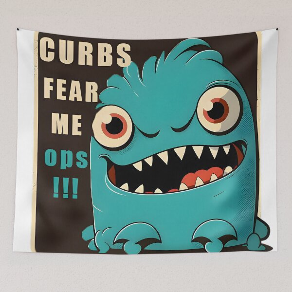 Item preview, curbs fear me,ops! designed and sold by sweetie-monster.