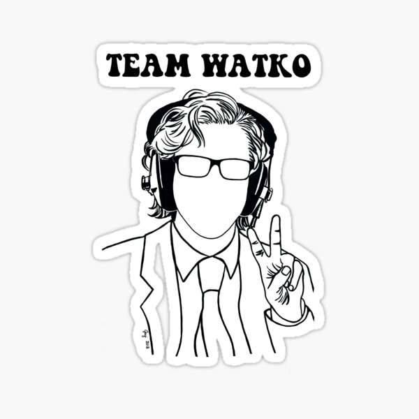 For friends and fans of British radio presenter, Watko. Sticker