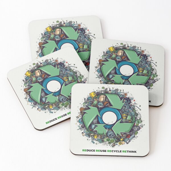 Item preview, Reduce Reuse Recycle Rethink - Eco-Friendly Design: for Sustainable Living and Conscious Consumers designed and sold by PrettiGreene.