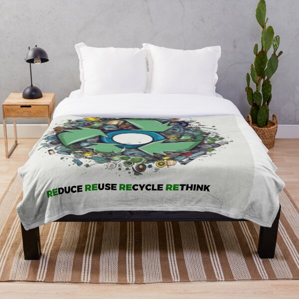 Item preview, Reducir Reutilizar Reciclar Repensar - Diseño ecológico: para una vida sostenible y consumidores conscientes designed and sold by PrettiGreene.