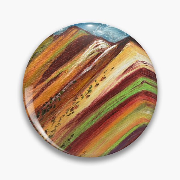 Item preview, Rainbow mountains in Peru painting designed and sold by mariya-ivanova.