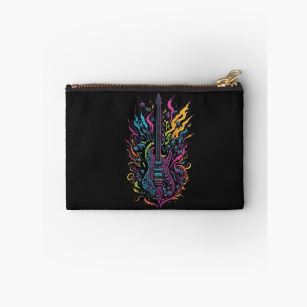 Item preview, Rock and roll highly detailed colorful graffiti illustration of a electric guitar designed and sold by ValleyDream.