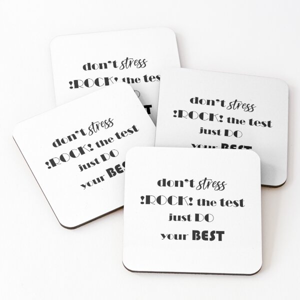 Item preview, dont stress !rock! the test just do your best #testday designed and sold by EmeraldeaArt.