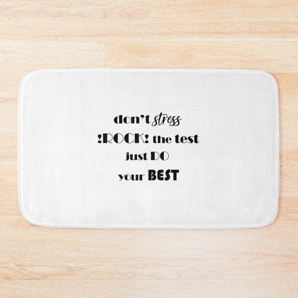 Item preview, dont stress !rock! the test just do your best #testday designed and sold by EmeraldeaArt.