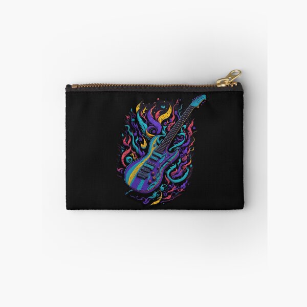 Item preview, Rock and roll highly detailed colorful graffiti illustration of a electric guitar designed and sold by ValleyDream.