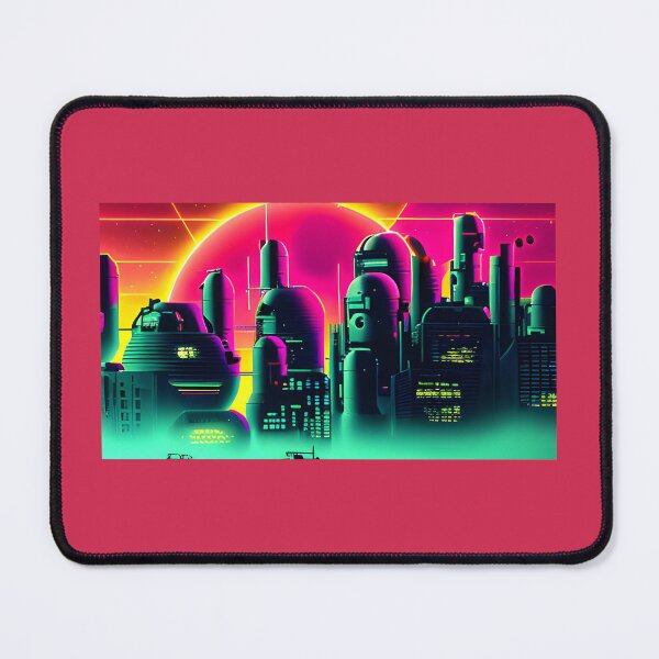 Item preview, Retro Wave Futuristic City designed and sold by MikesPrints2002.