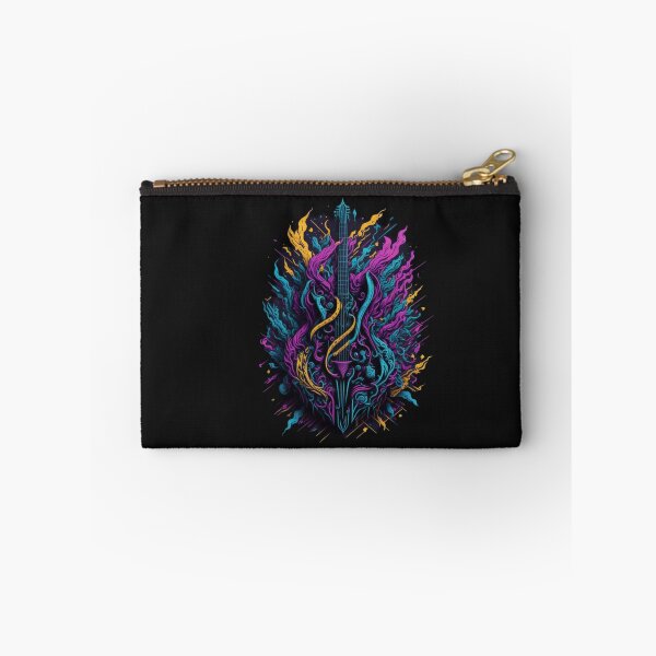 Item preview, Rock and roll highly detailed colorful graffiti illustration of a electric guitar designed and sold by ValleyDream.