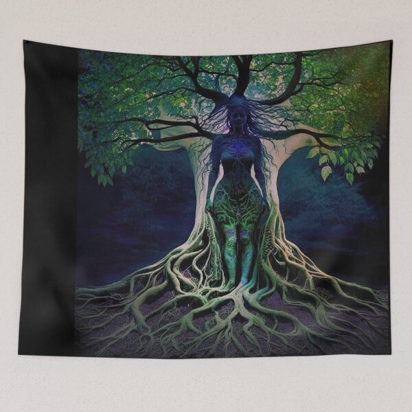 Item preview, Tree Goddess Series, Dryad, Indigo within designed and sold by Emberoot.