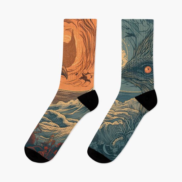 Item preview, Duality of day and night, good and evil, seafaring birds designed and sold by SingularityGeek.