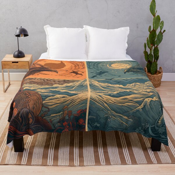 Item preview, Duality of day and night, good and evil, seafaring birds designed and sold by SingularityGeek.
