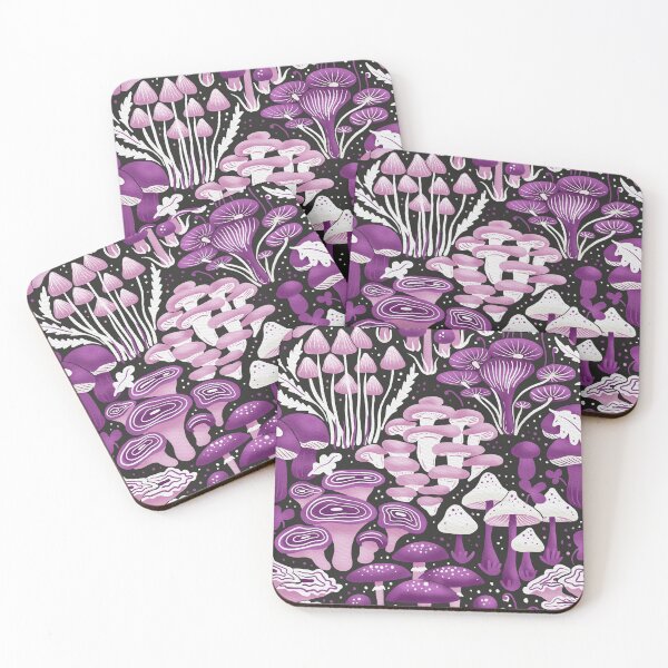 Item preview, cosmic mushrooms - black and purpe designed and sold by RenattaZare.