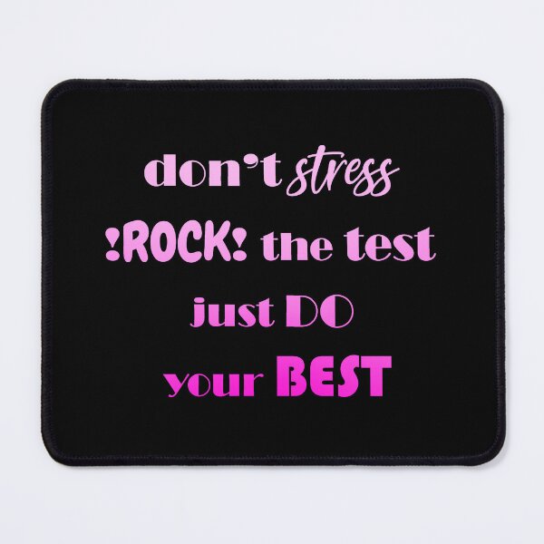 Item preview, dont stress !rock! the test just do your best (pink gradient) #testday designed and sold by EmeraldeaArt.