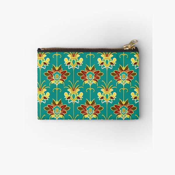 Item preview, Turquoise Blue Floral  Gatsby Art Deco Inspired Patterns  designed and sold by Tamas Das.