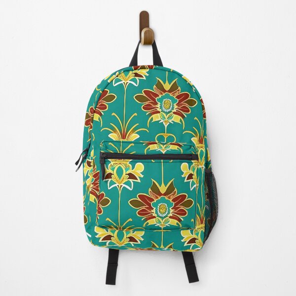 Item preview, Turquoise Blue Floral Gatsby Art Deco Inspired Patterns designed and sold by Tamas Das.