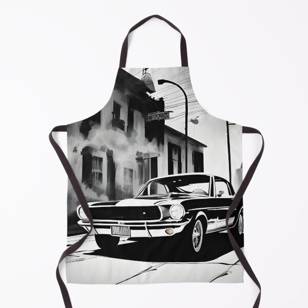 Item preview, Vintage Car Mustang Painting designed and sold by CanaryCanvas.