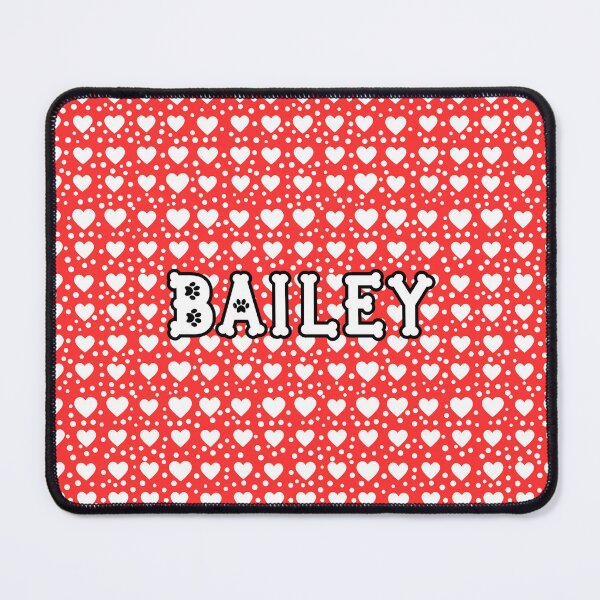 Item preview, Red BAILEY Name Personalised with Hearts and polka dots. designed and sold by SceneInADream.