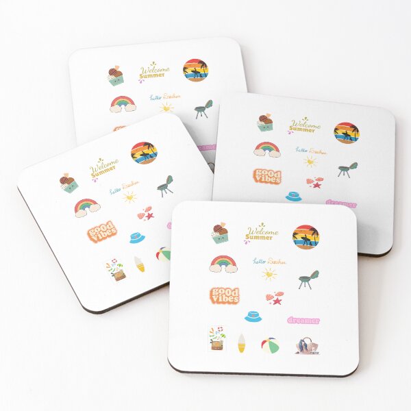 Item preview, Welcome Summer 2023, summer time, beach day, cute stickers (sticker pack) designed and sold by haRexia.