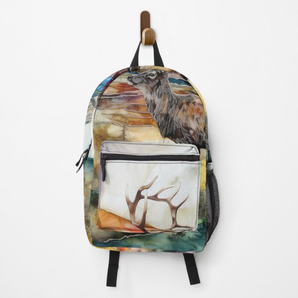 Item preview, Stag in the Mountains in Late Winter designed and sold by artgoldenvalley.