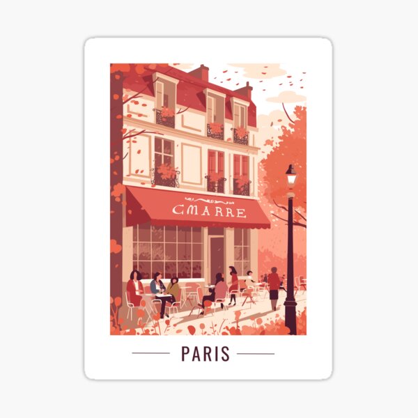 Aperçu de l'œuvre Bistrot parisien créée et vendue par Loffartdesign.