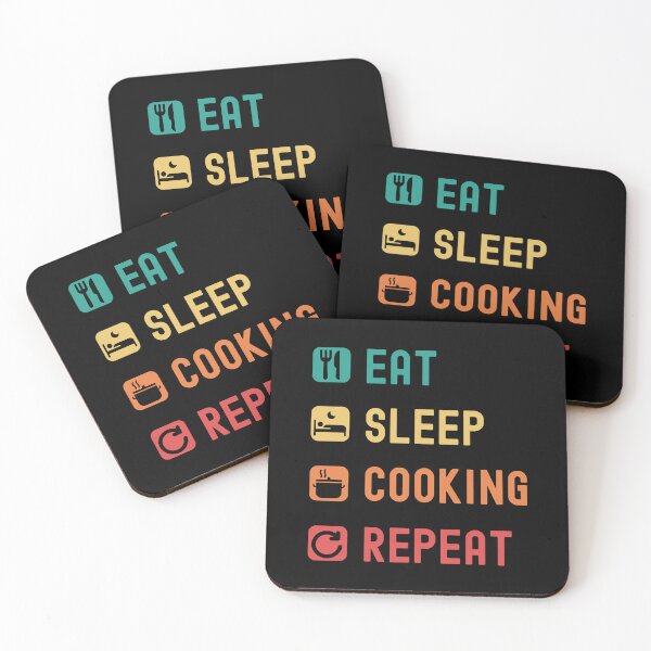 Item preview, Eat, sleep, cooking, repeat designed and sold by Gerald Waters.