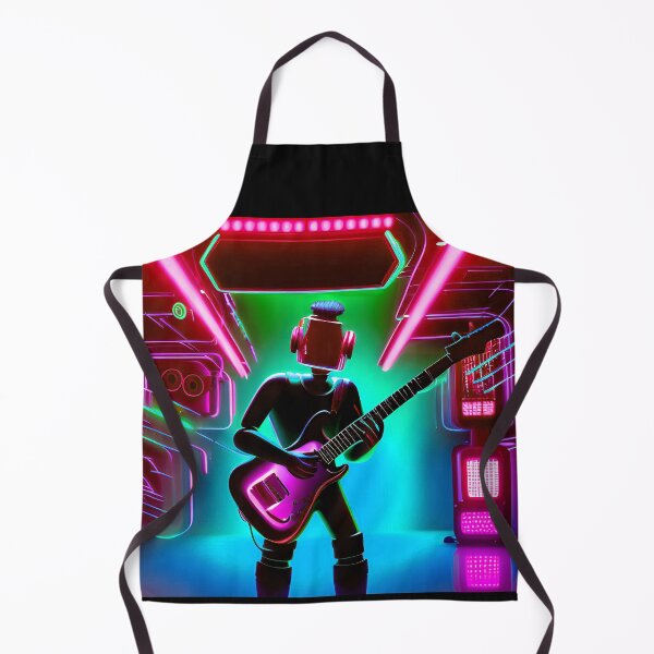 Item preview, Cool Futuristic Guitar Player - Jamming on Guitar - Guitar Lover designed and sold by The Red Nox.